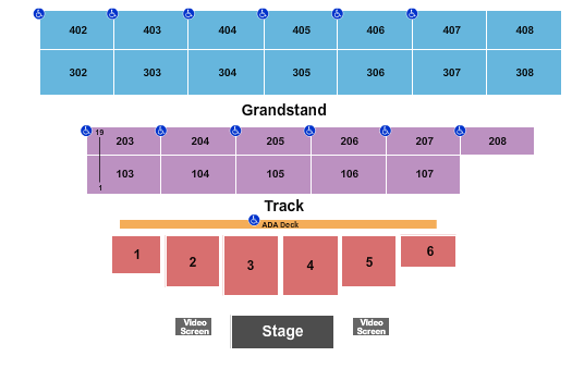 Main Stage At Wisconsin State Fair Park AJR Seating Chart